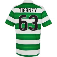 Celtic Home Kids Shirt 2016-17 With Tierney 63 Printing, Green/White