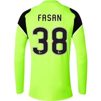Celtic Home Kids Goalkeeper Shirt 2016-17 - Long Sleeve With Fasan 38, Green/White