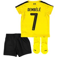 BVB Home Baby Kit 2016-17 With Dembele 7 Printing, Yellow/Black
