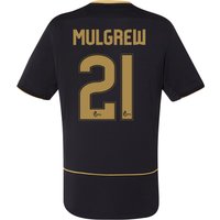 Celtic Away Shirt 2016-17 - Kids With Mulgrew 21 Printing, Black