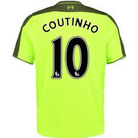 Liverpool Third Infant Kit 2016-17 With Coutinho 10 Printing, Green