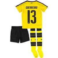 BVB Home Mini Kit 2016-17 With Guerreiro 13 Printing, Yellow/Black