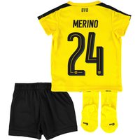 BVB Home Baby Kit 2016-17 With Merino 24 Printing, Yellow/Black