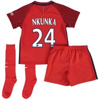 Paris Saint-Germain Away Kit 2016-17 - Little Kids With Nkunku 24 Prin, Red