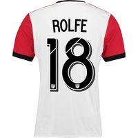 DC United Away Shirt 2017-18 With Rolfe 18 Printing, Red/White