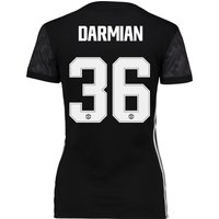 Manchester United Away Cup Shirt 2017-18 - Womens With Darmian 36 Prin, Black