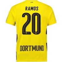 BVB Home Shirt 2017-18 With Ramos 20 Printing, Yellow/Black