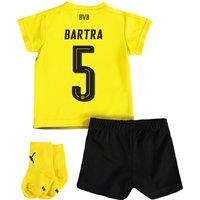 BVB Home Babykit 2017-18 With Bartra 5 Printing, Yellow/Black