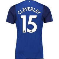 Everton Home Shirt 2017/18 With Cleverley 15 Printing, Blue