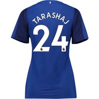 Everton Home Shirt 2017/18 - Womens With Tarashaj 24 Printing, Blue