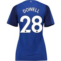 Everton Home Shirt 2017/18 - Womens With Dowell 28 Printing, Blue