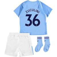 Manchester City Home Stadium Kit 2017-18 - Infants With Zuculini 36 Pr, Blue