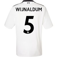 Liverpool Away Shirt 2017-18 With Wijnaldum 5 Printing, Black