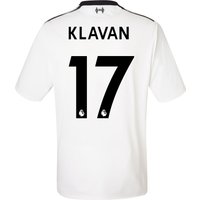 Liverpool Away Shirt 2017-18 With Klavan 17 Printing, Black