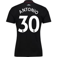 West Ham United Away Shirt 2017-18 With Antonio 30 Printing, N/A