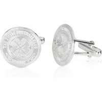 Celtic Round Crest Cufflinks - Sterling Silver, Silver