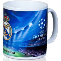 Real Madrid UEFA Champions League Mug, White
