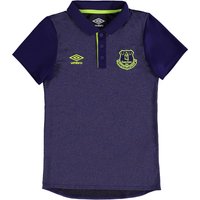 Everton Training Poly Polo - Junior - Parachute Purple/Safety Yellow, Purple