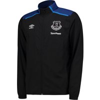Everton Training Woven Jacket - Black/Sodalite Blue, Black