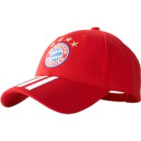 Bayern Munich 3 Stripe Cap - Red, Red