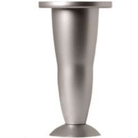 Rothley (H)128mm Aluminium Effect Silver Furniture Leg