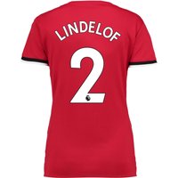 Manchester United Home Shirt 2017-18 - Womens With Lindelof TBC Printi, N/A