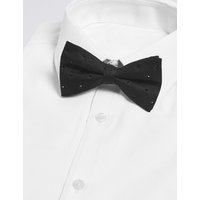 M&S Collection Pure Silk Bow Tie MADE WITH SWAROVSKI ELEMENTS