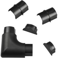 D-Line ABS Plastic Black Maxi Trunking Accessories (W)60mm Pieces Of 5