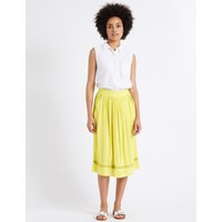 M&S Collection Pleated A-Line Midi Skirt
