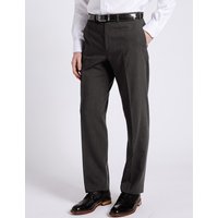 M&S Collection Charcoal Slim Fit Trousers