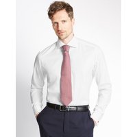 M&S Collection Luxury Pure Cotton Non-Iron Tailored Fit Shirt
