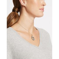 M&S Collection Double Teardrop Pendant Necklace & Earrings Set MADE WITH SWAROVSKI ELEMENTS