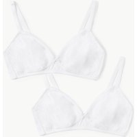 Angel 2 Pack Cotton Rich Non-Padded Bralets