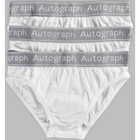 Autograph 3 Pack Cotton Briefs With Stretch (6-16 Years)