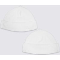 2 Pack Pure Cotton Turn Up Hats