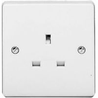 Crabtree 13A White Unswitched Socket