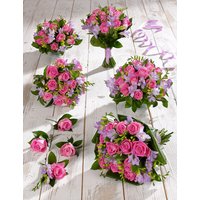 Pink & Lilac Rose & Freesia Wedding Flowers - Collection 3