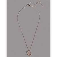 Autograph Sterling Silver Triple Ring Necklace