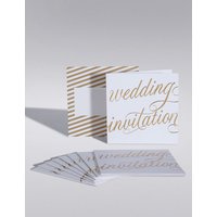 Gold Calligraphy Wedding Invitations