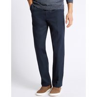 M&S Collection Regular Fit Pleated Chinos With Stormwear