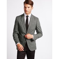 M&S Collection Single Breasted Mouline Jacket