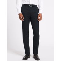 M&S Collection Navy Modern Slim Fit Trousers