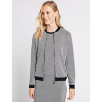 M&S Collection Checked Bomber Jacket