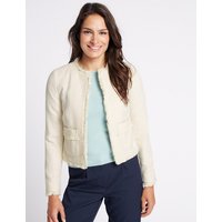 Classic Textured Fringed Trophy Jacket