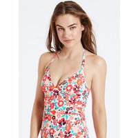 M&S Collection Floral Print Plunge Tankini Top
