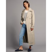 Autograph Cotton Blend Trench Coat With Stormwear