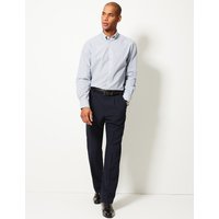 M&S Collection Regular Fit Single Pleated Trousers