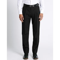 M&S Collection Tailored Wool Blend Twin Pleated Trousers