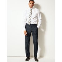M&S Collection Big & Tall Navy Tailored Fit Trousers