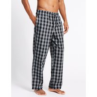 M&S Collection 2 Pack Checked Pyjama Bottoms